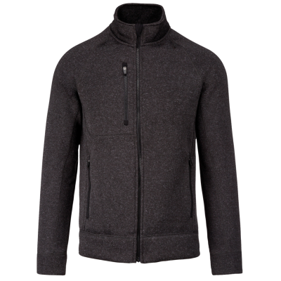 Men's full zip heather jacket